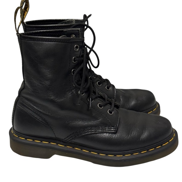 Dr. Martens Shoes - Dr. Martens 1460 Black Lace Up Softy Leather Combat Boot 8
